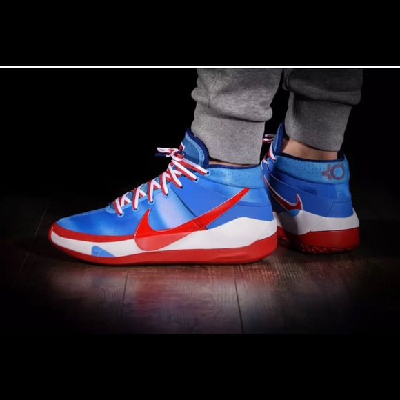 Nike KD 13 ‘New Jersey Nets Hardwood DC0009 400 - Picture 9 of 12